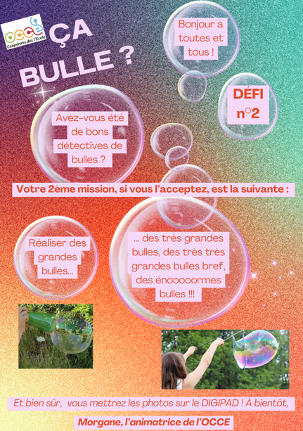 Bricoles d'école : Ça bulle ?