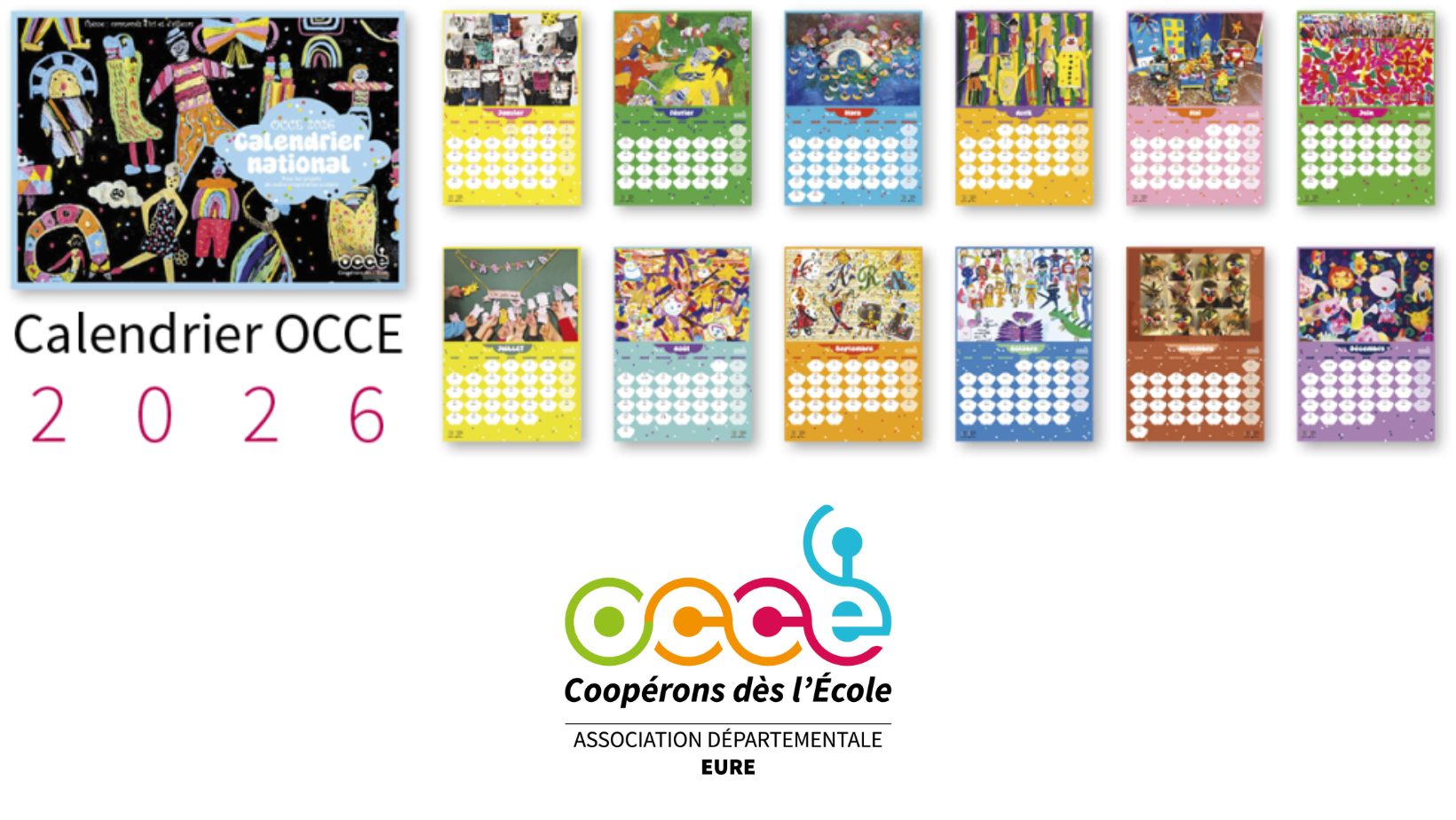 Les calendriers OCCE 2026