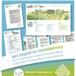 Affiche de présentation du kit pédagogique ‘Porté disparu’ édité par l’OCCE. Elle met en avant une enquête coopérative sur l’écrevisse à pattes blanches, visant à comprendre la disparition d’espèces et agir pour la biodiversité. On y voit des extraits de fiches, un QR code vers les ressources, et le slogan : ‘Des enquêtes coopératives pour comprendre la disparition des espèces et agir pour la préservation de la biodiversité’.