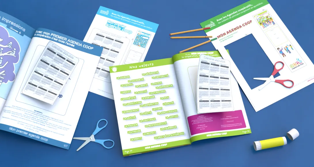 visuel des calendriers agendas