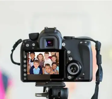 appareil photo avec des enfants